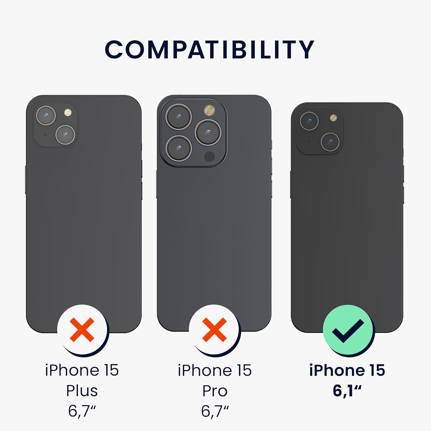 KW iPhone 15 Λεπτή Θήκη Σιλικόνης TPU - Cool Mint