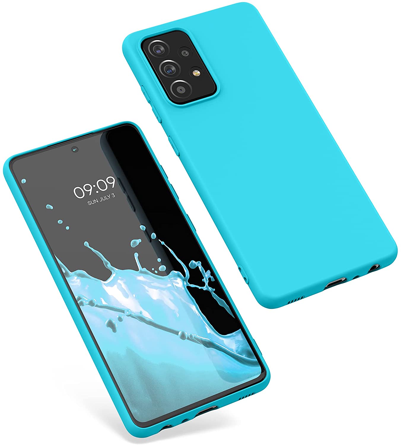 KW Samsung Galaxy A52 / A52 5G / A52s 5G Θήκη Σιλικόνης TPU - Sea Blue - 54346.223