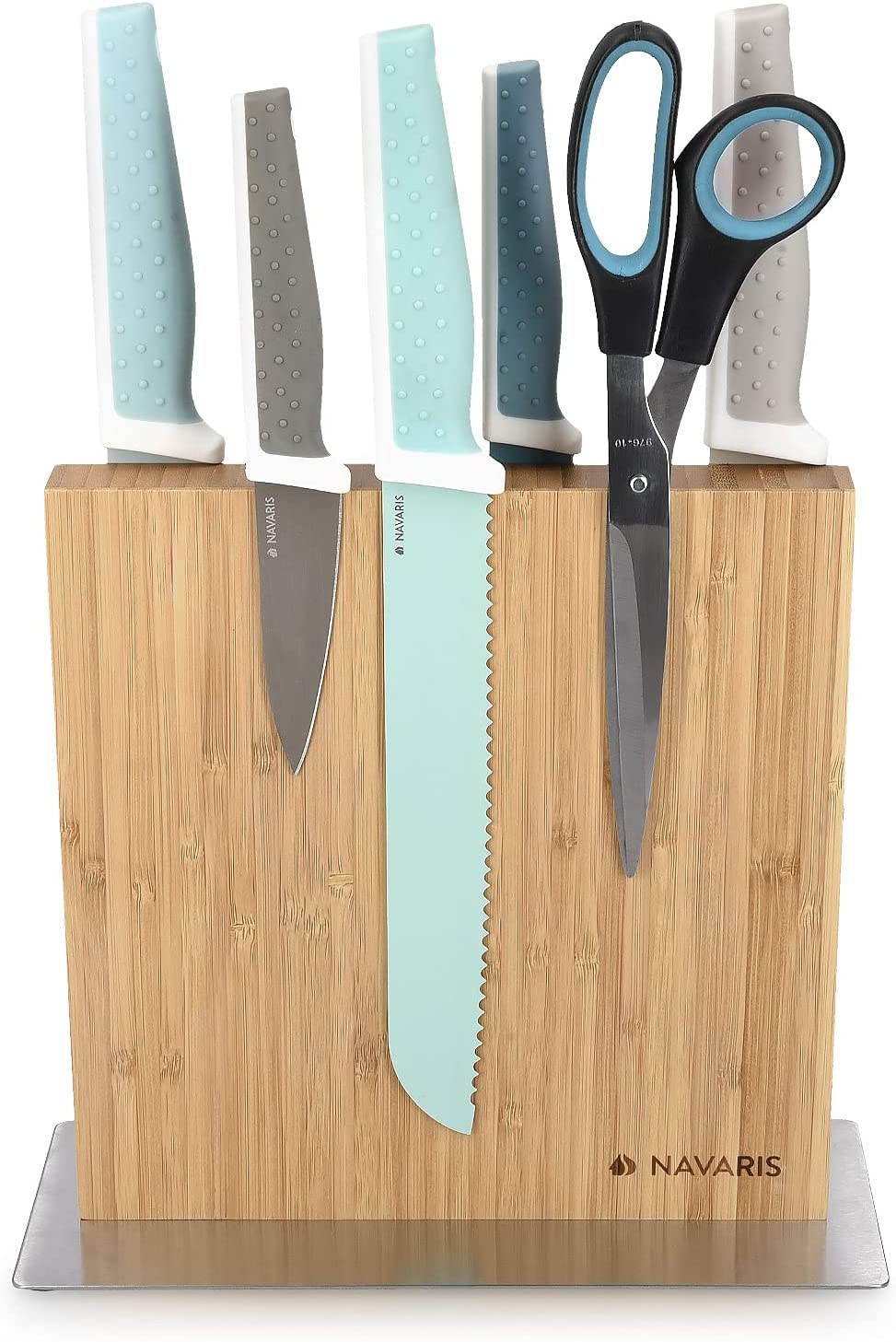Navaris Double Sided Wooden Magnetic Knife Holder Μαγνητική Ξύλινη Βάση Μαχαιριών Διπλής Όψεως - Acacia - 50416.025.01