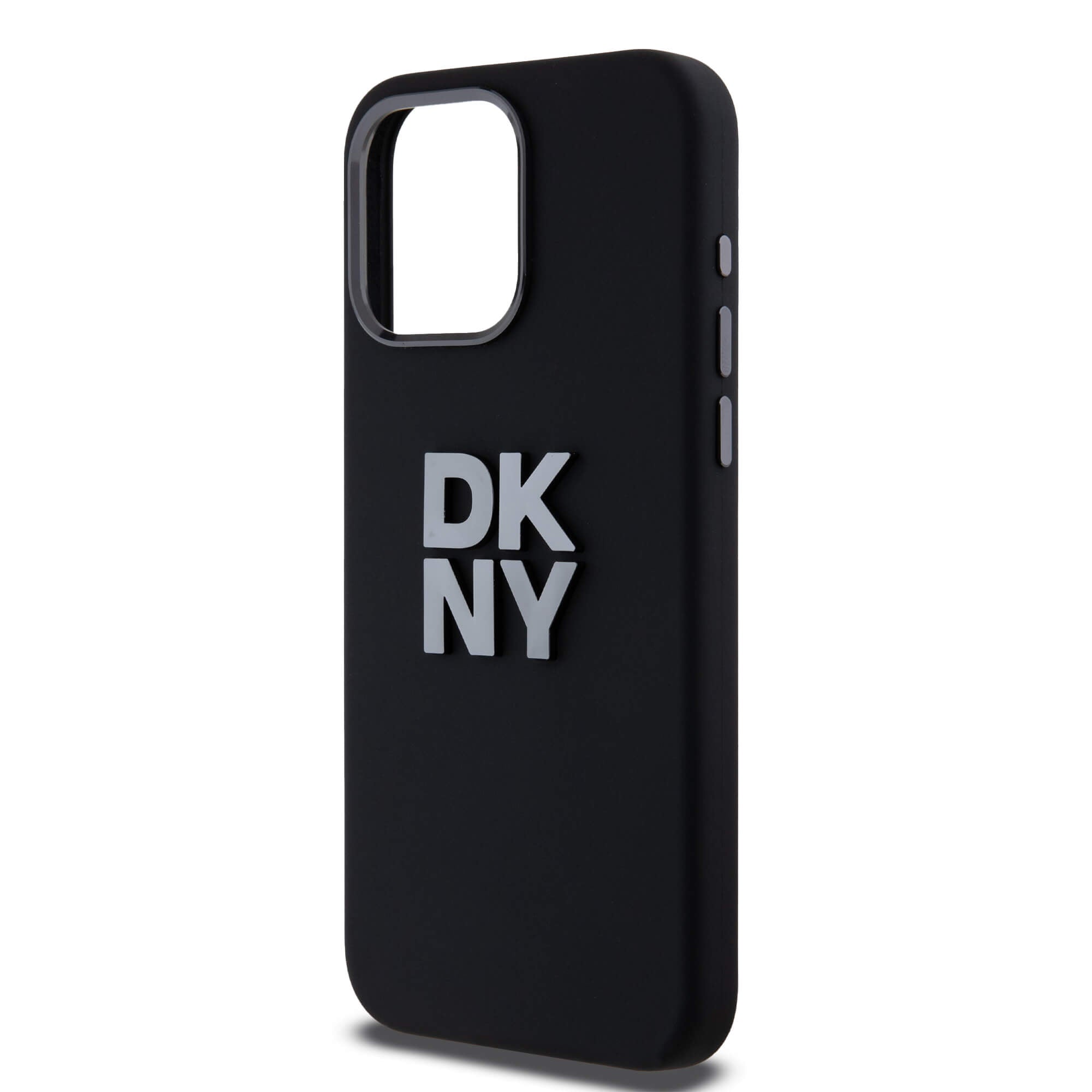 DKNY iPhone 15 Pro Max - Liquid Silicone Metal Logo - Σκληρή Θήκη με Πλαίσιο Σιλικόνης - Black