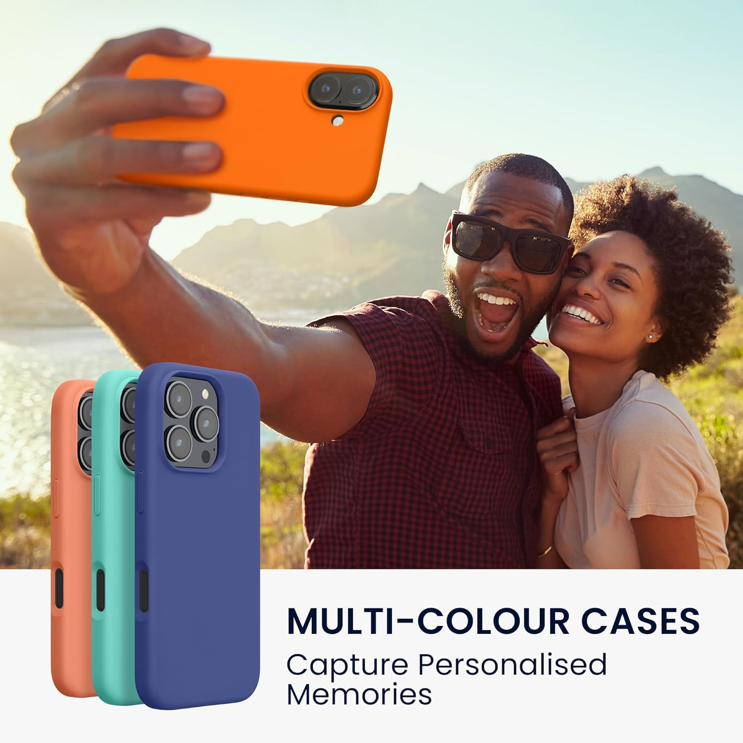 KW iPhone 16 Plus Θήκη Σιλικόνης Rubberized TPU - Fruity Orange