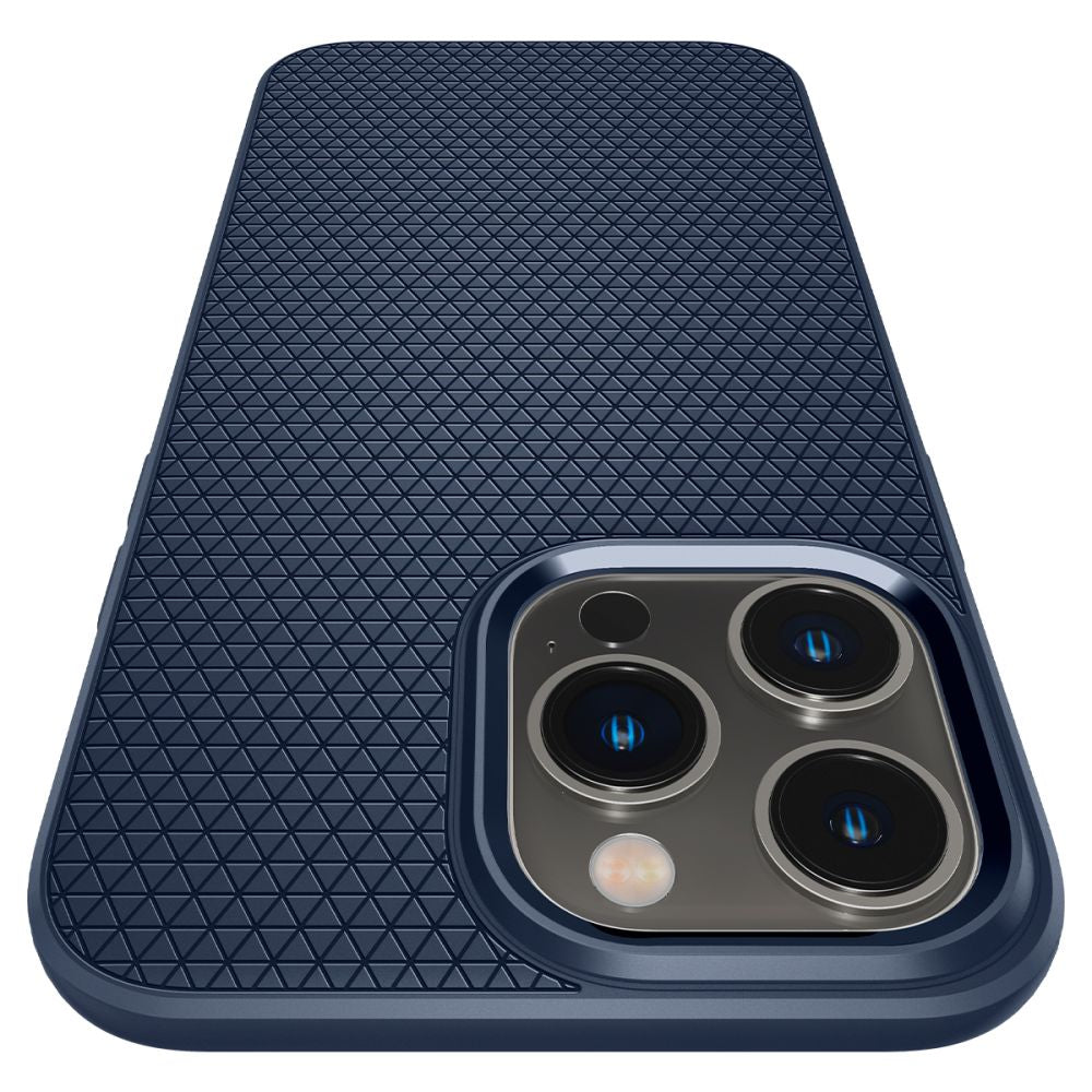 Spigen iPhone 14 Pro Max Liquid Air Θήκη Σιλικόνης - Navy Blue