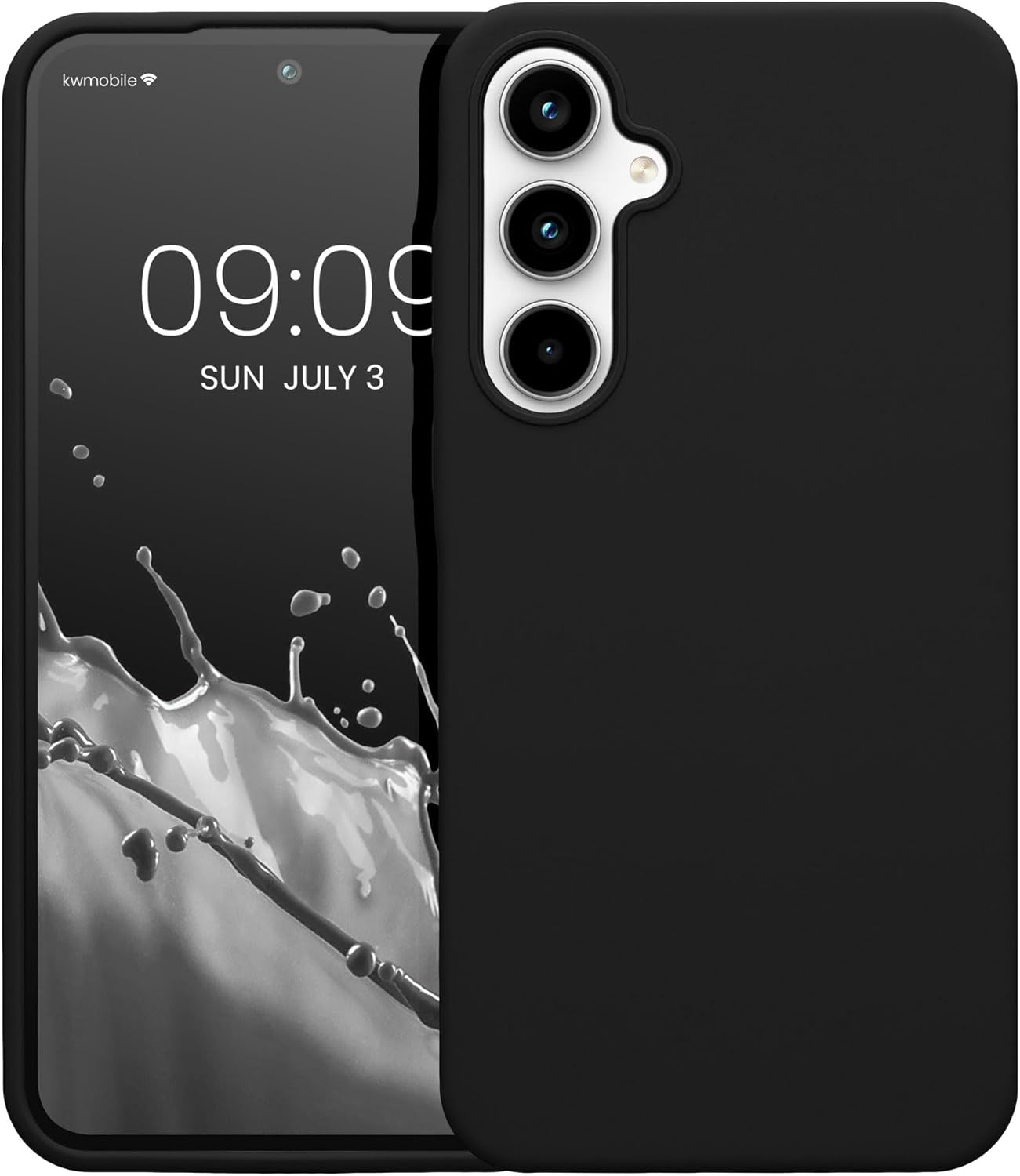 KW Samsung Galaxy A35 5G Θήκη Σιλικόνης Rubberized TPU - Black