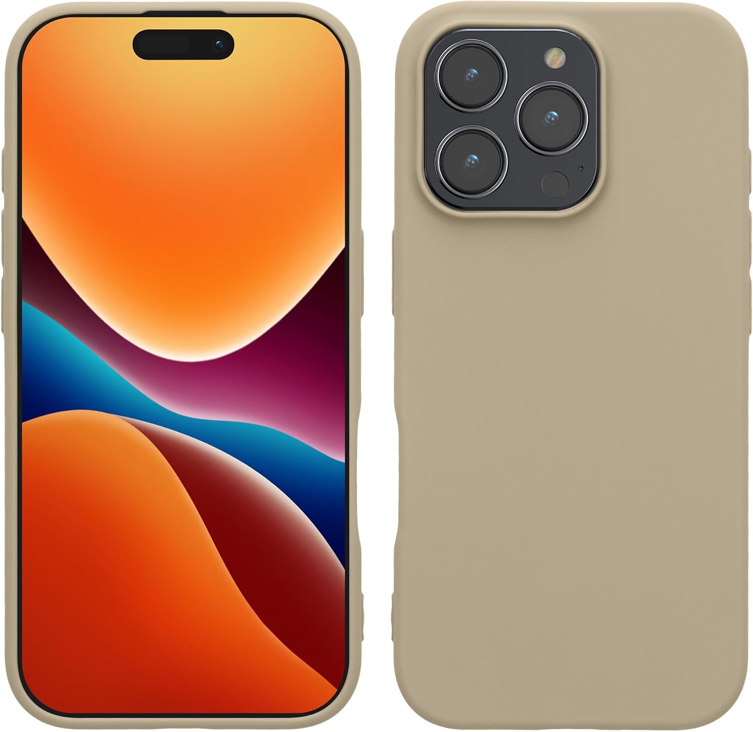 KW iPhone 16 Pro Max Λεπτή Θήκη Σιλικόνης TPU - Cream