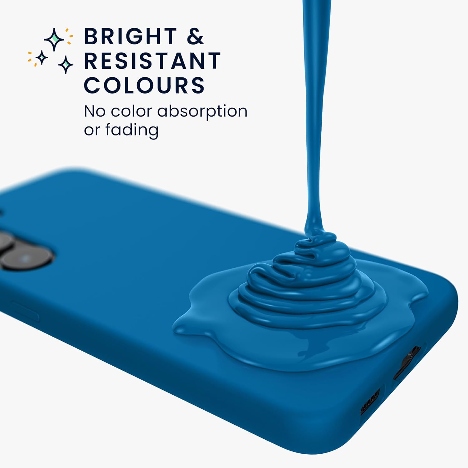 KW Samsung Galaxy A55 5G Θήκη Σιλικόνης Rubberized TPU - Caribbean Blue