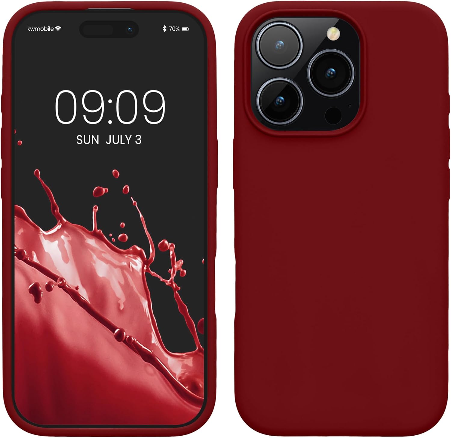 KW iPhone 16 Pro Θήκη Σιλικόνης Rubberized TPU - Rhubarb Red