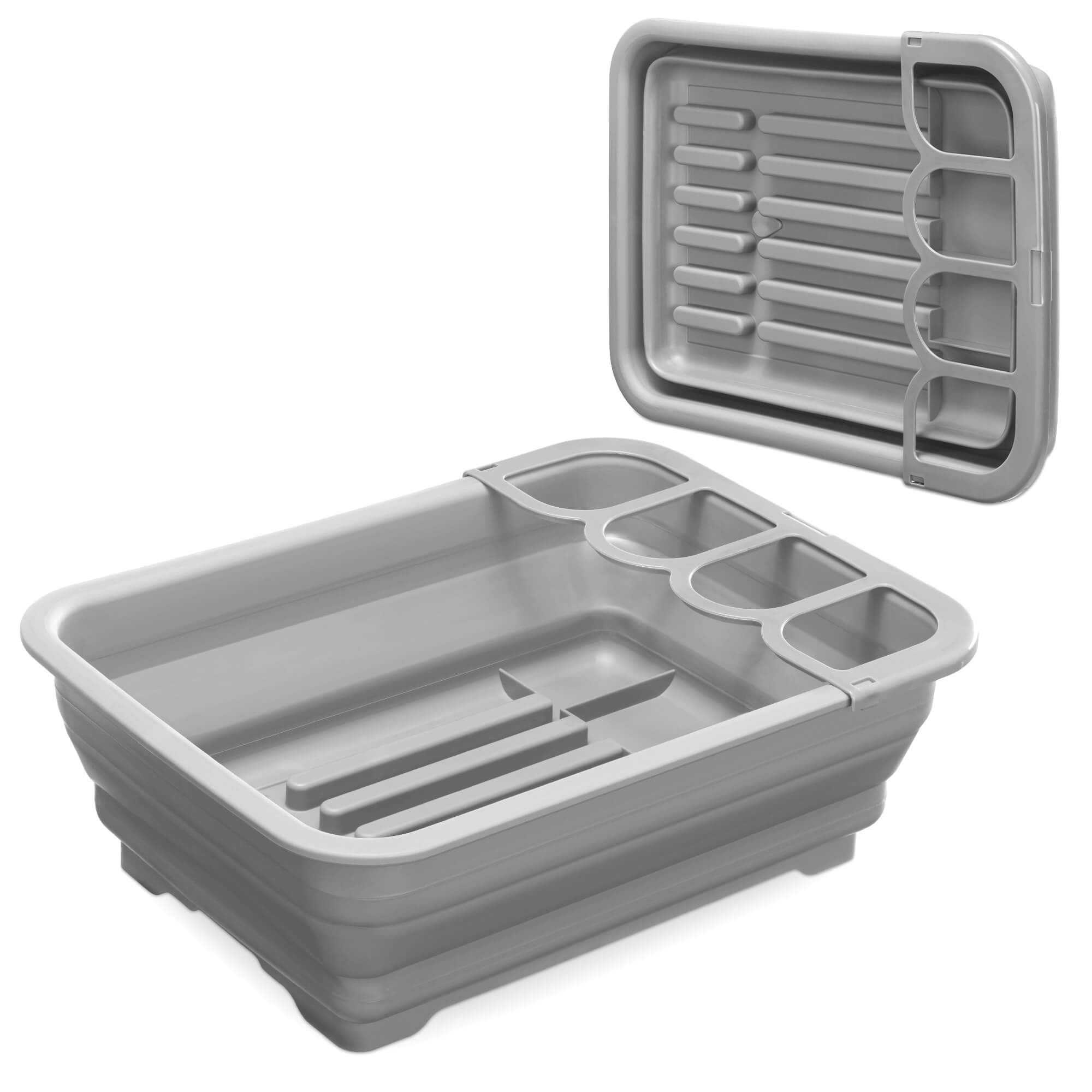 Navaris Στεγνωτήριο Πιάτων - Μαχαιροπίρουνων - Grey - 37 x 27 x 12 cm - 52539.03