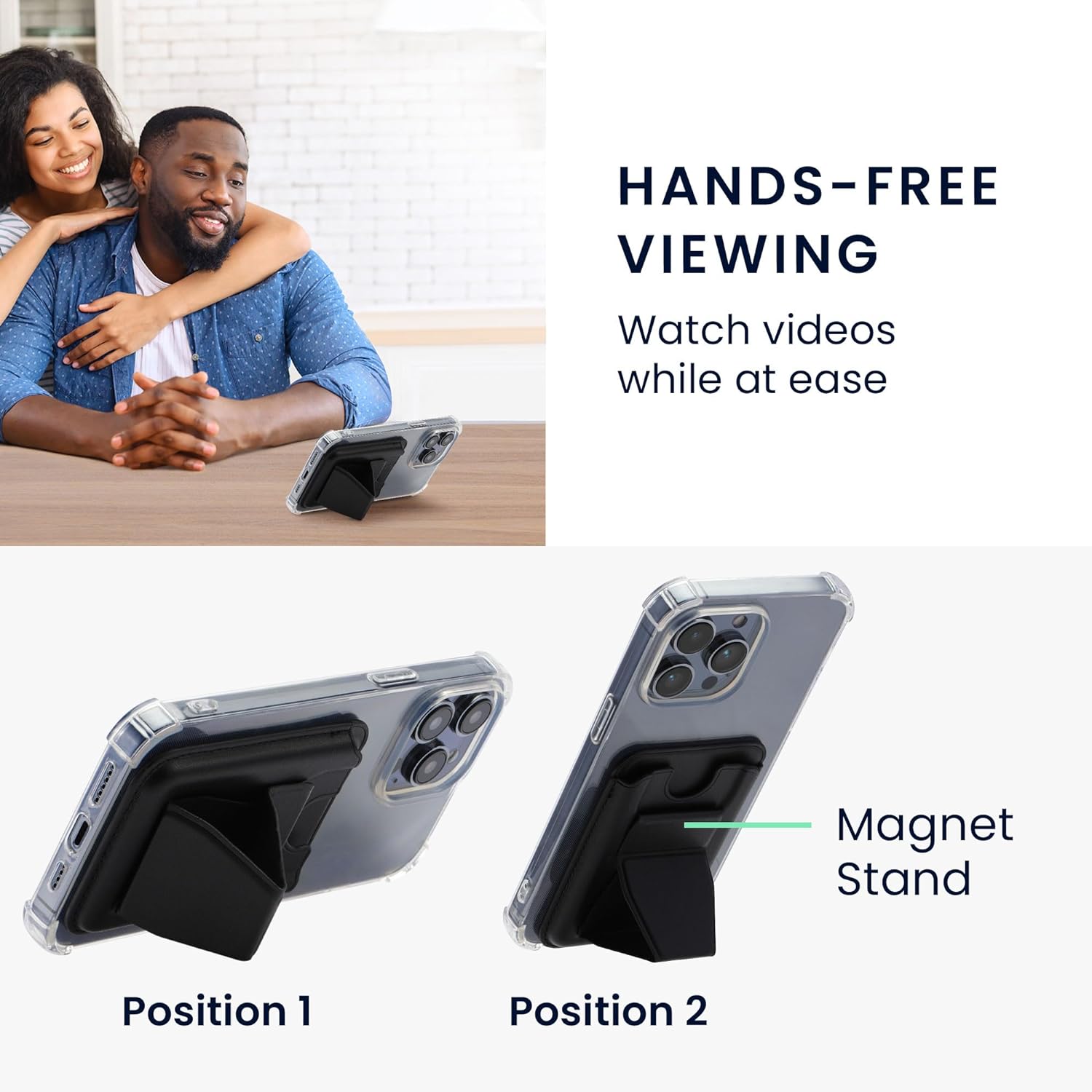 KW iPhone Μαγνητική Θήκη για Πιστωτικές Κάρτες από Συνθετικό Δέρμα με Stand - Dark Green