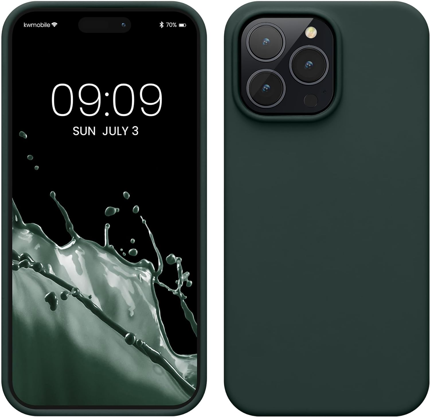 KW iPhone 14 Pro Max Θήκη Σιλικόνης Rubberized TPU - Moss Green
