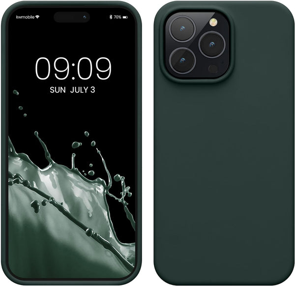 KW iPhone 14 Pro Max Θήκη Σιλικόνης Rubberized TPU - Moss Green