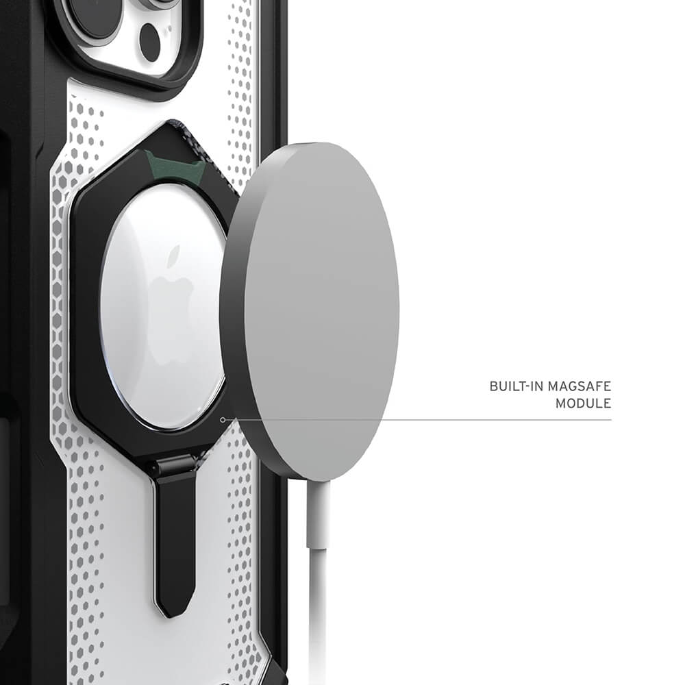 UAG iPhone 16 Pro Plasma XTE MagSafe Σκληρή Θήκη με Stand - Black / Διάφανη