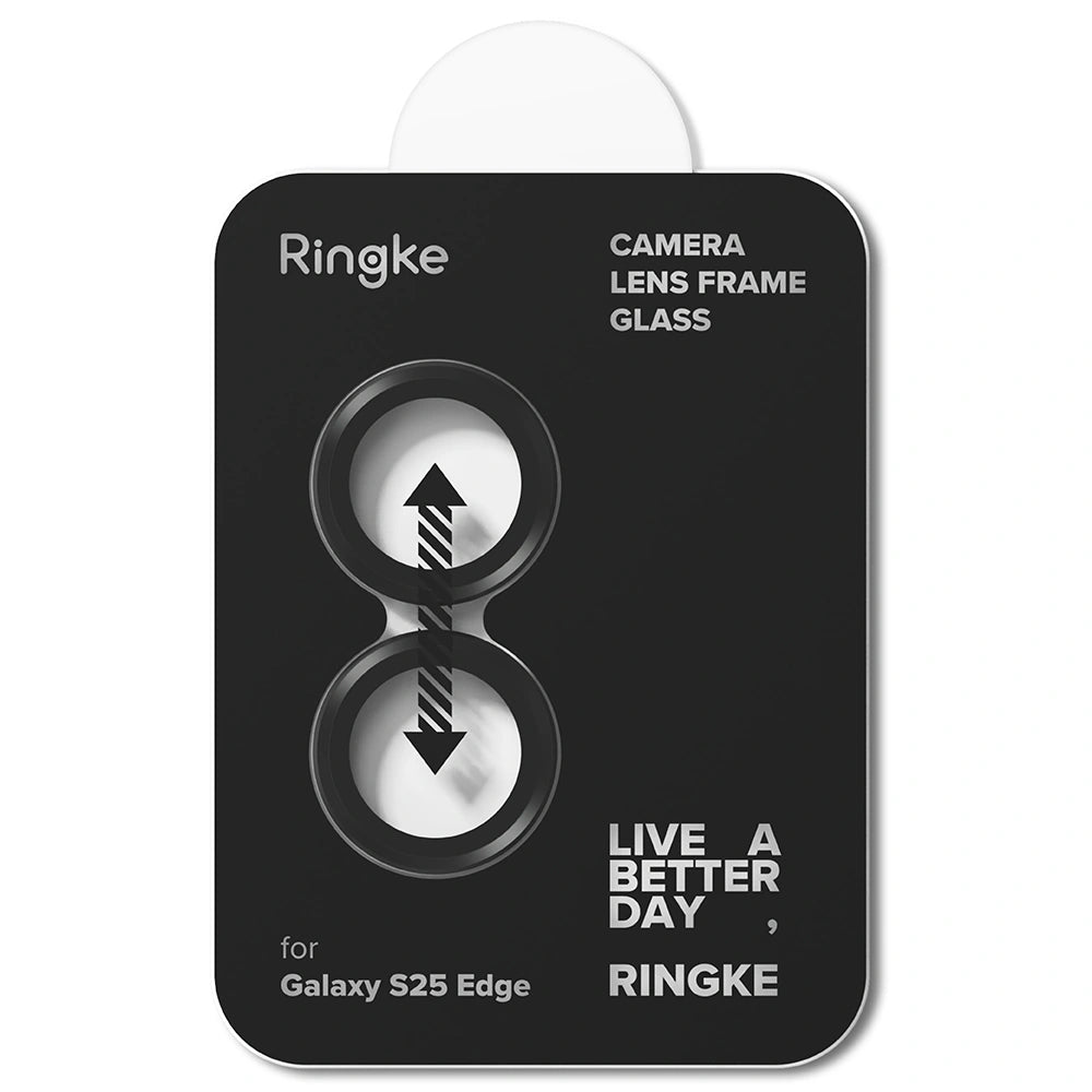 Ringke Samsung Galaxy S25 Edge - Lens Frame Glass Αντιχαρακτικό Γυαλί για την Κάμερα - Black