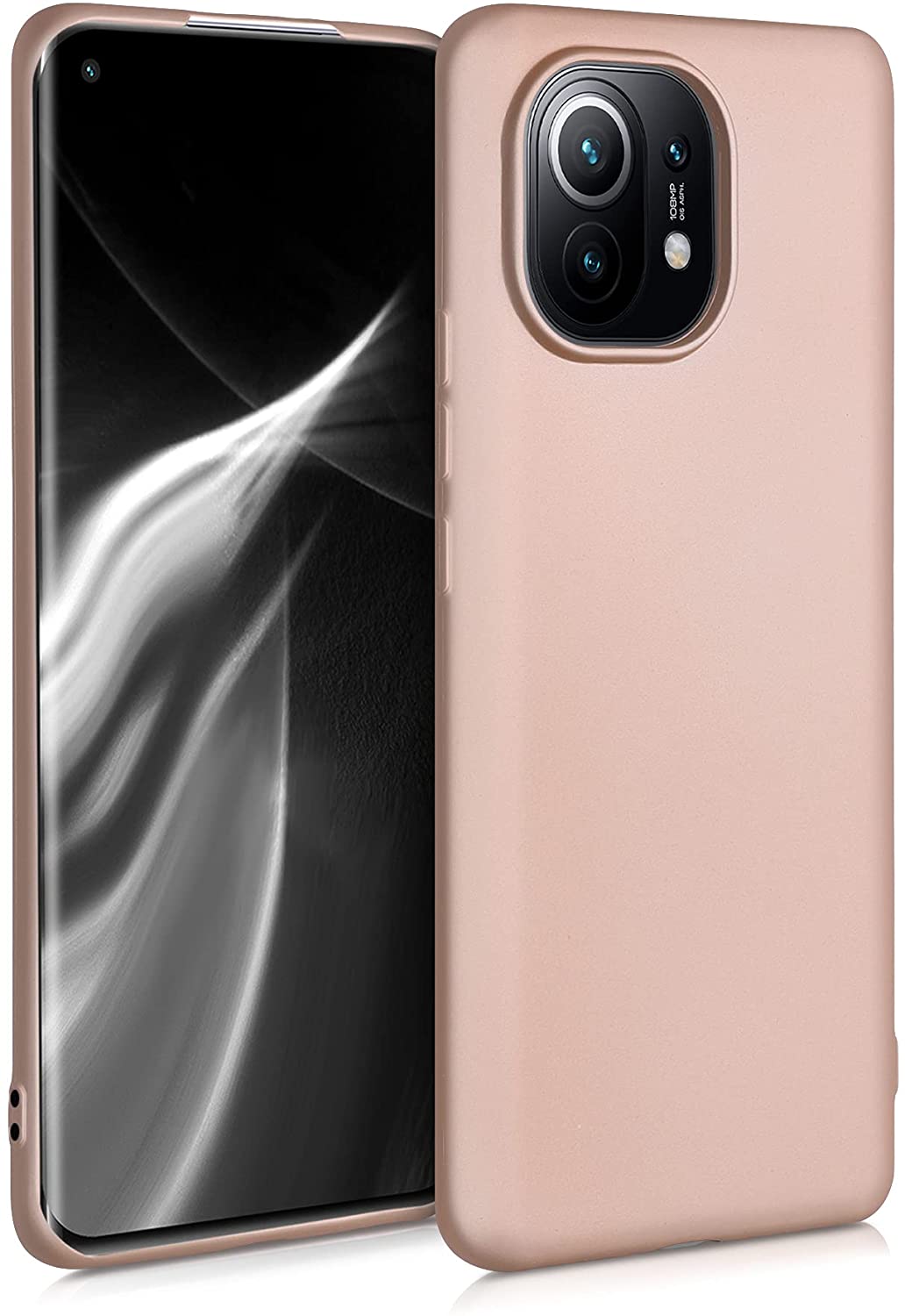 KW Xiaomi Mi 11 Θήκη Σιλικόνης TPU - Metallic Rose Gold - 54189.31