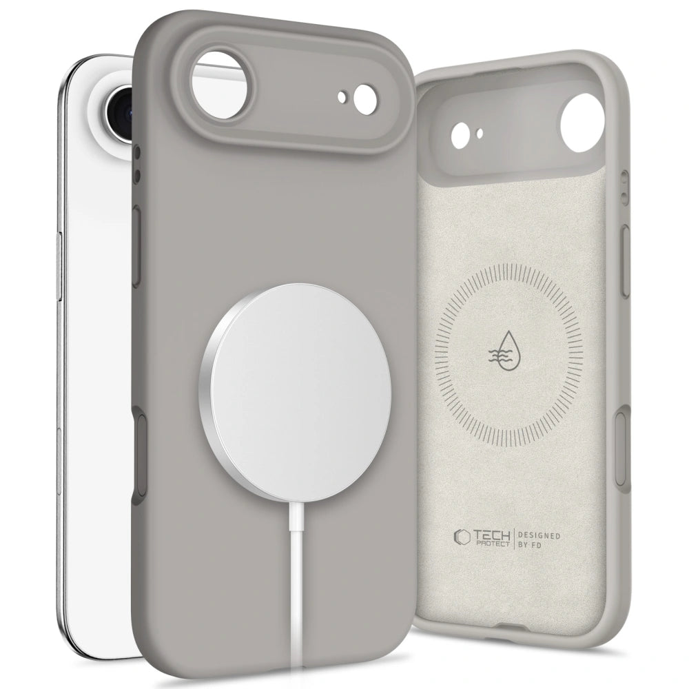 Tech-Protect iPhone Air Silicone MagSafe - Θήκη Σιλικόνης TPU - Stone Grey