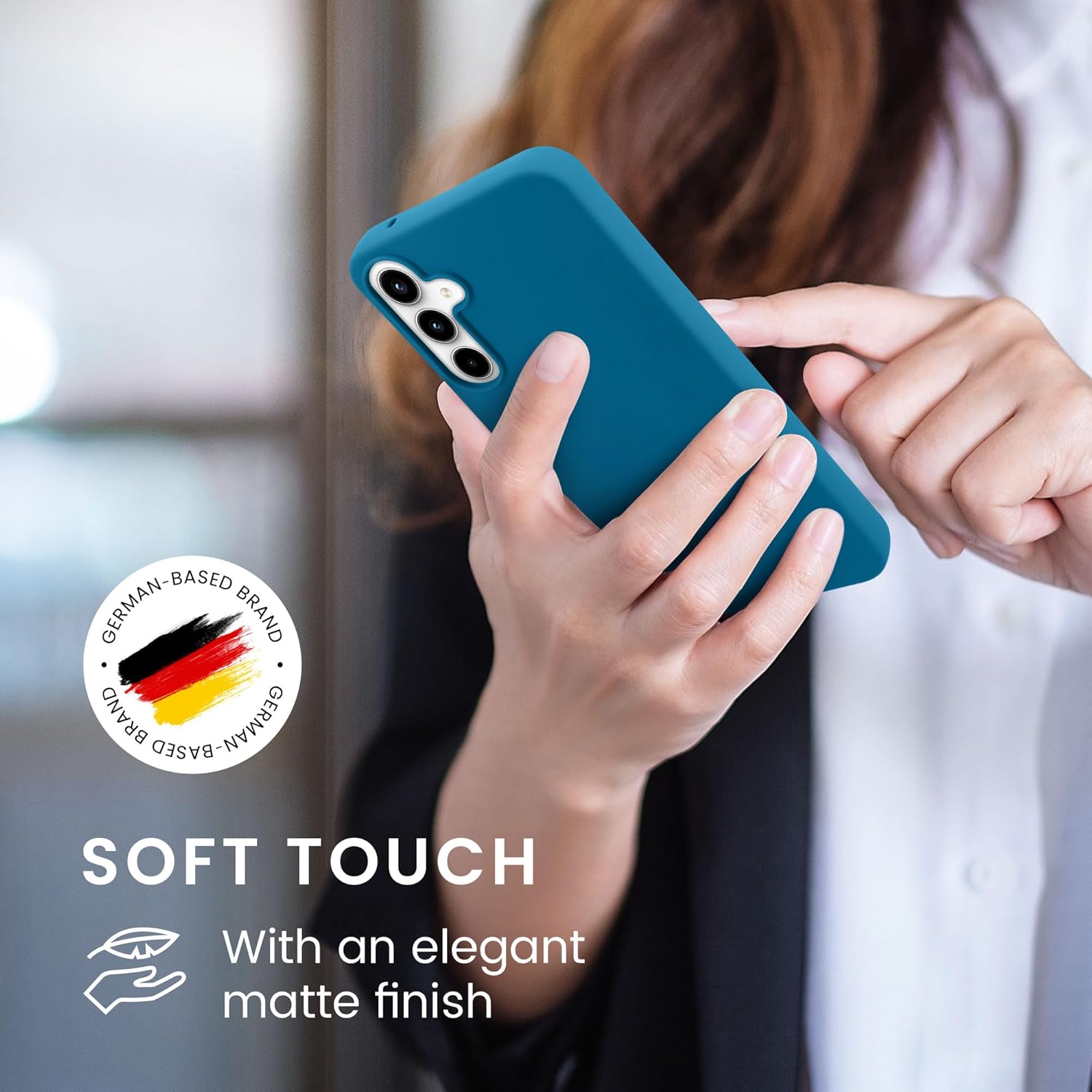 KW Samsung Galaxy A35 5G Λεπτή Θήκη Σιλικόνης TPU - Caribbean Blue