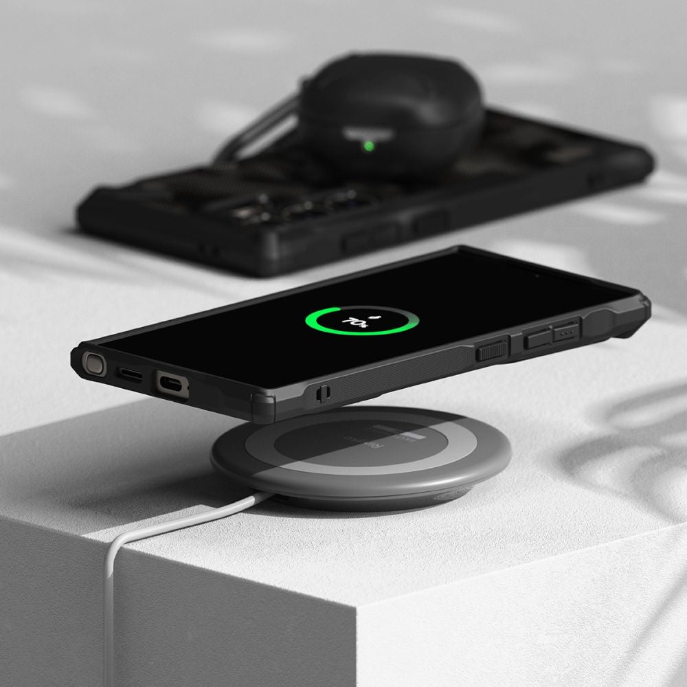 Ringke Samsung Galaxy S24 Ultra Fusion X Σκληρή Θήκη με Πλαίσιο Σιλικόνης - Camo Black