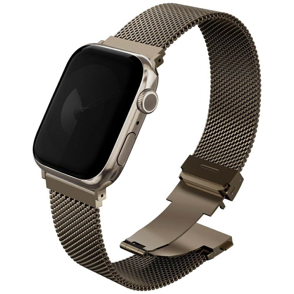 Uniq Λουράκι Apple Watch 7/8/9/10/11/12 - SE (1/2/3) – 40/41/42mm από Ανοξείδωτο Ατσάλι - Dante Pro - Gold