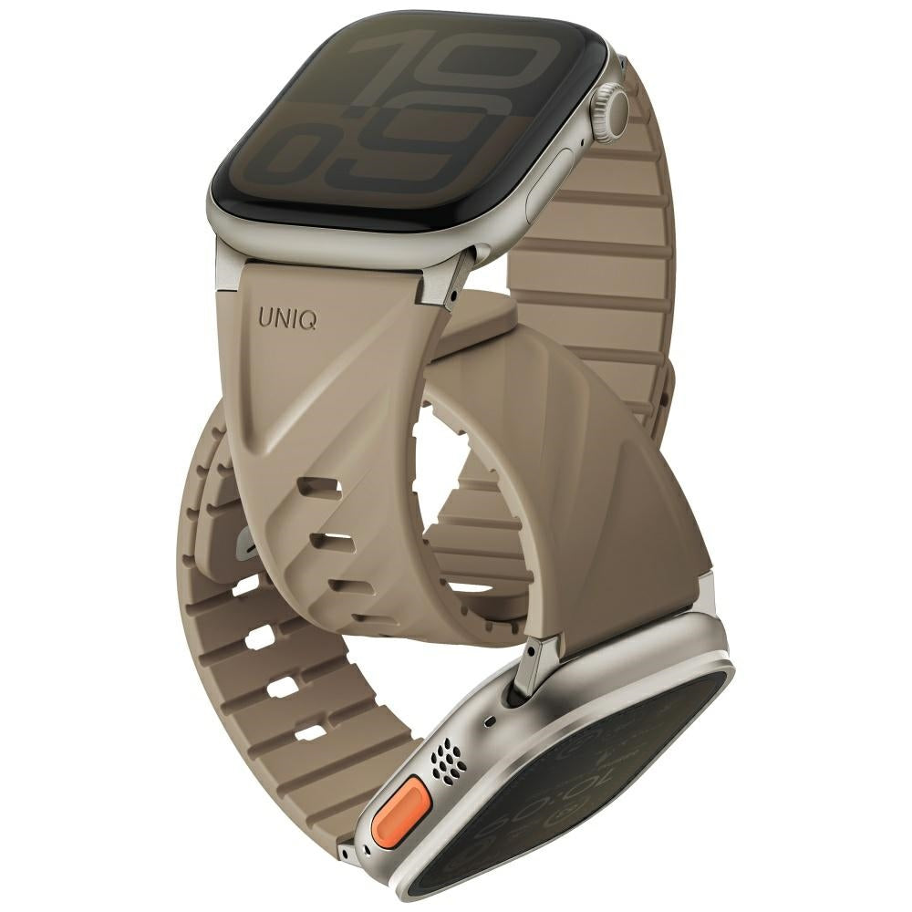 Uniq Μαγνητικό Λουράκι Apple Watch 7/8/9/10/11 - SE (1/2/3) - Ultra (1/2/3) – 40/41/42/44/45/46/49mm - Fluo - Beige