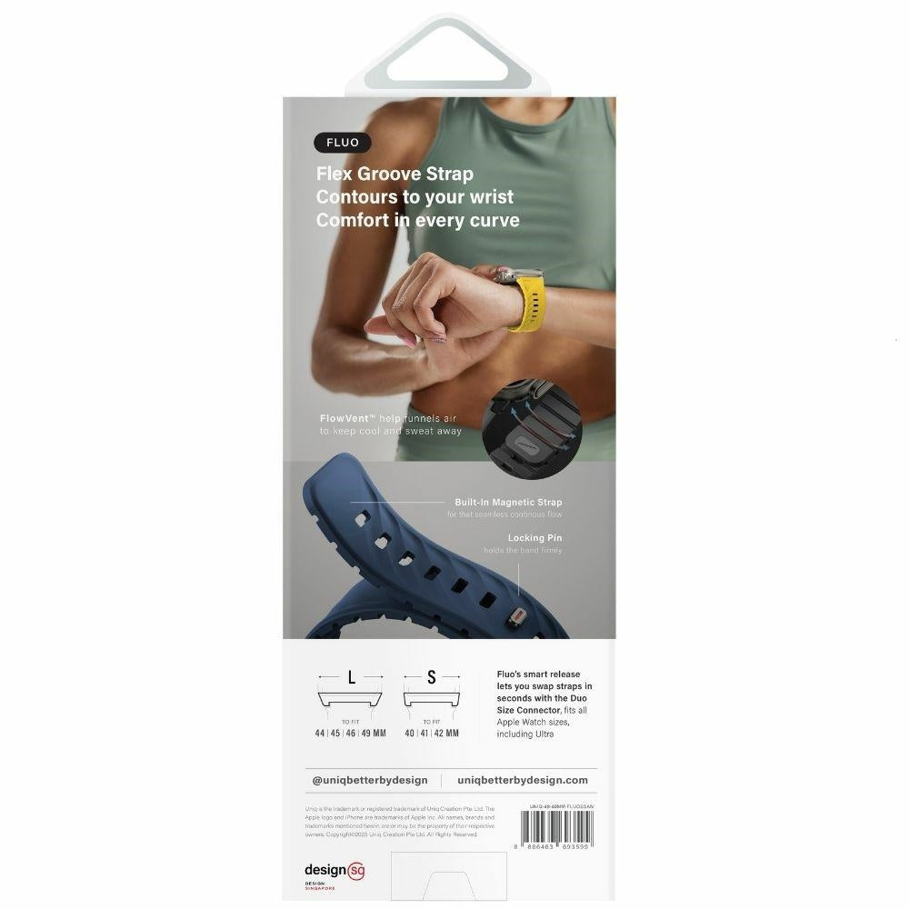 Uniq Μαγνητικό Λουράκι Apple Watch 7/8/9/10/11 - SE (1/2/3) - Ultra (1/2/3) – 40/41/42/44/45/46/49mm - Fluo - Beige