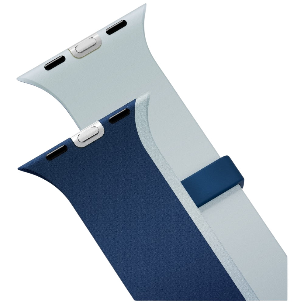 Uniq Λουράκι Apple Watch 8/9/10/11 - SE (1/2/3) - Ultra (1/2/3) – 44/45/46/49mm Μαγνητικό Σιλικόνης Διπλής Όψης - Revix IV - Navy / Blue
