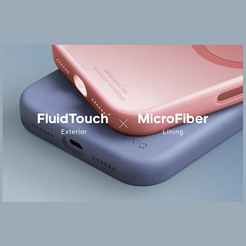 Uniq iPhone 18 Pro / iPhone 17 Pro - Θήκη Σιλικόνης MagSafe - Lino Magclick Charging - Pale Rose