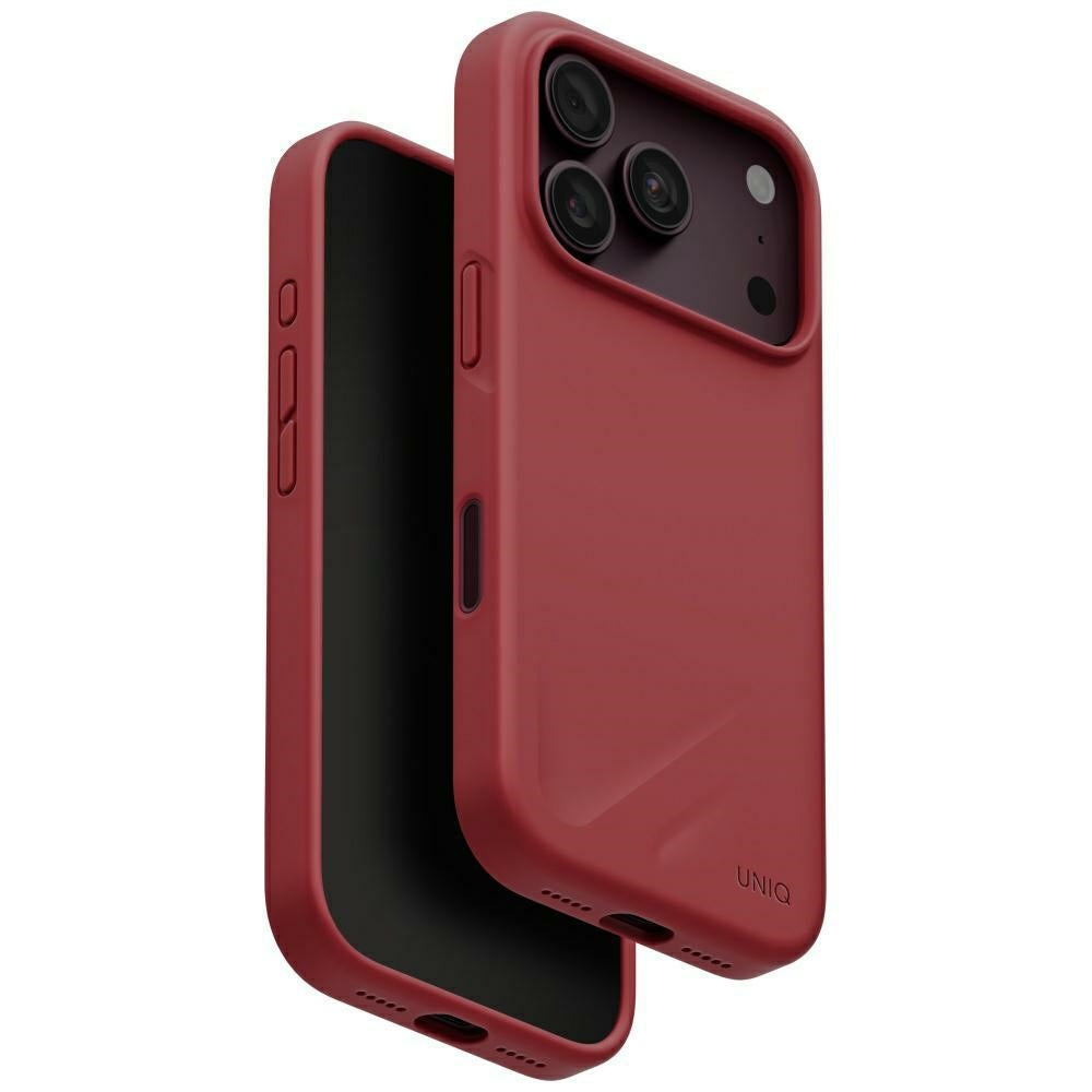 Uniq iPhone 18 Pro / iPhone 17 Pro - Θήκη Σιλικόνης MagSafe - Lino Magclick Charging - Cranberry Red