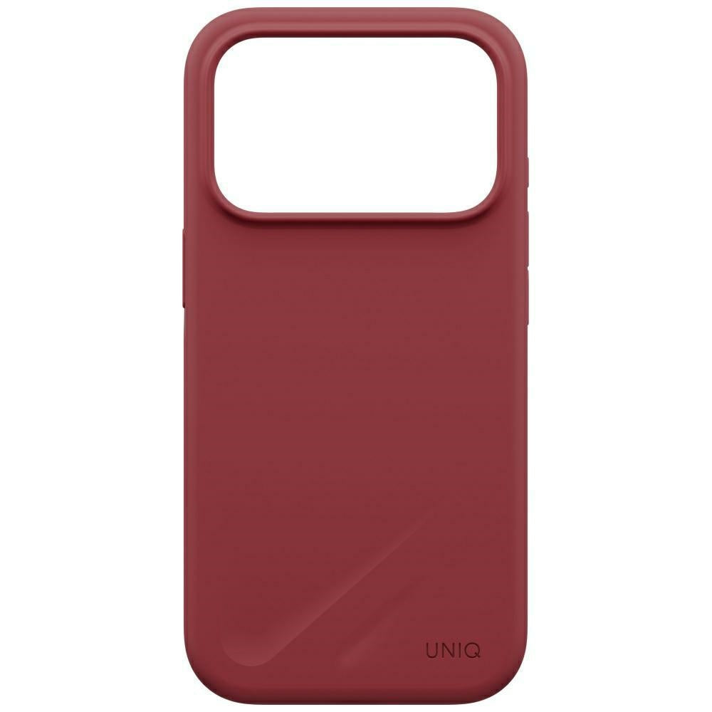 Uniq iPhone 18 Pro / iPhone 17 Pro - Θήκη Σιλικόνης MagSafe - Lino Magclick Charging - Cranberry Red