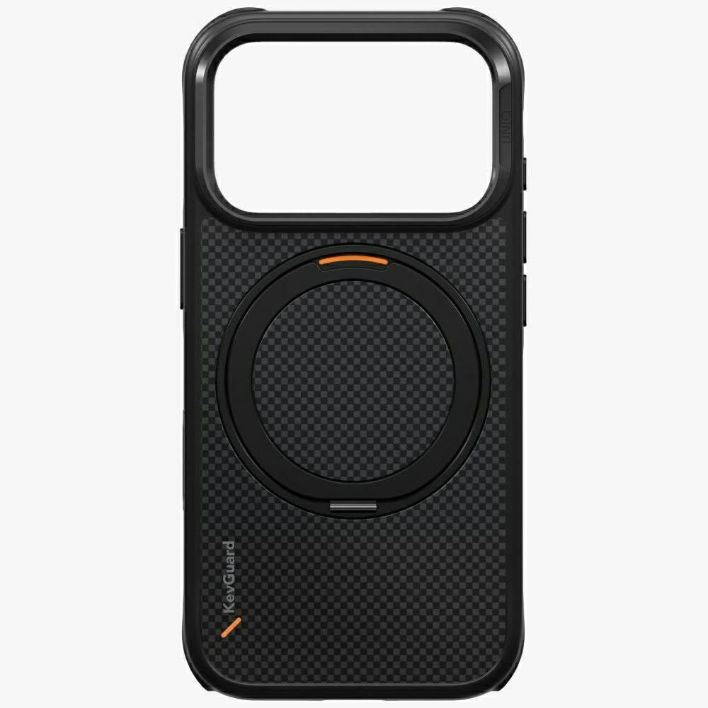 Uniq iPhone 18 Pro / iPhone 17 Pro - Σκληρή Θήκη με Δαχτυλίδι Συγκράτησης MagSafe - Keva Mov Kickstand Aramid - Black