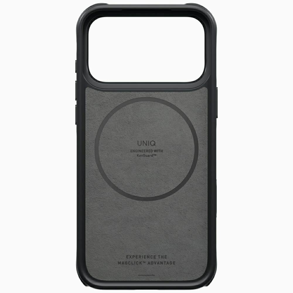Uniq iPhone 18 Pro Max / iPhone 17 Pro Max - Σκληρή Θήκη με Δαχτυλίδι Συγκράτησης MagSafe - Keva Mov Kickstand Aramid - Black