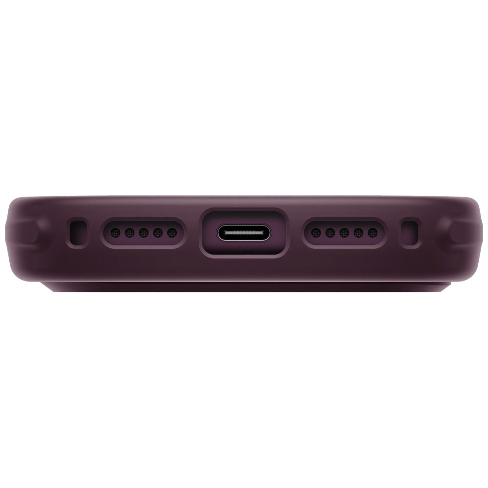 Uniq iPhone 18 Pro / iPhone 17 Pro - Σκληρή Θήκη με Πλαίσιο Σιλικόνης και MagSafe - Veren MagClick - Burgundy
