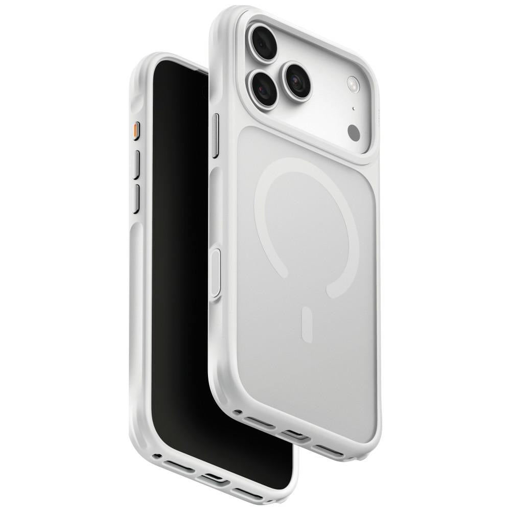 Uniq iPhone 18 Pro Max / iPhone 17 Pro Max - Σκληρή Θήκη με Πλαίσιο Σιλικόνης και MagSafe - Veren MagClick - Chalk Frost