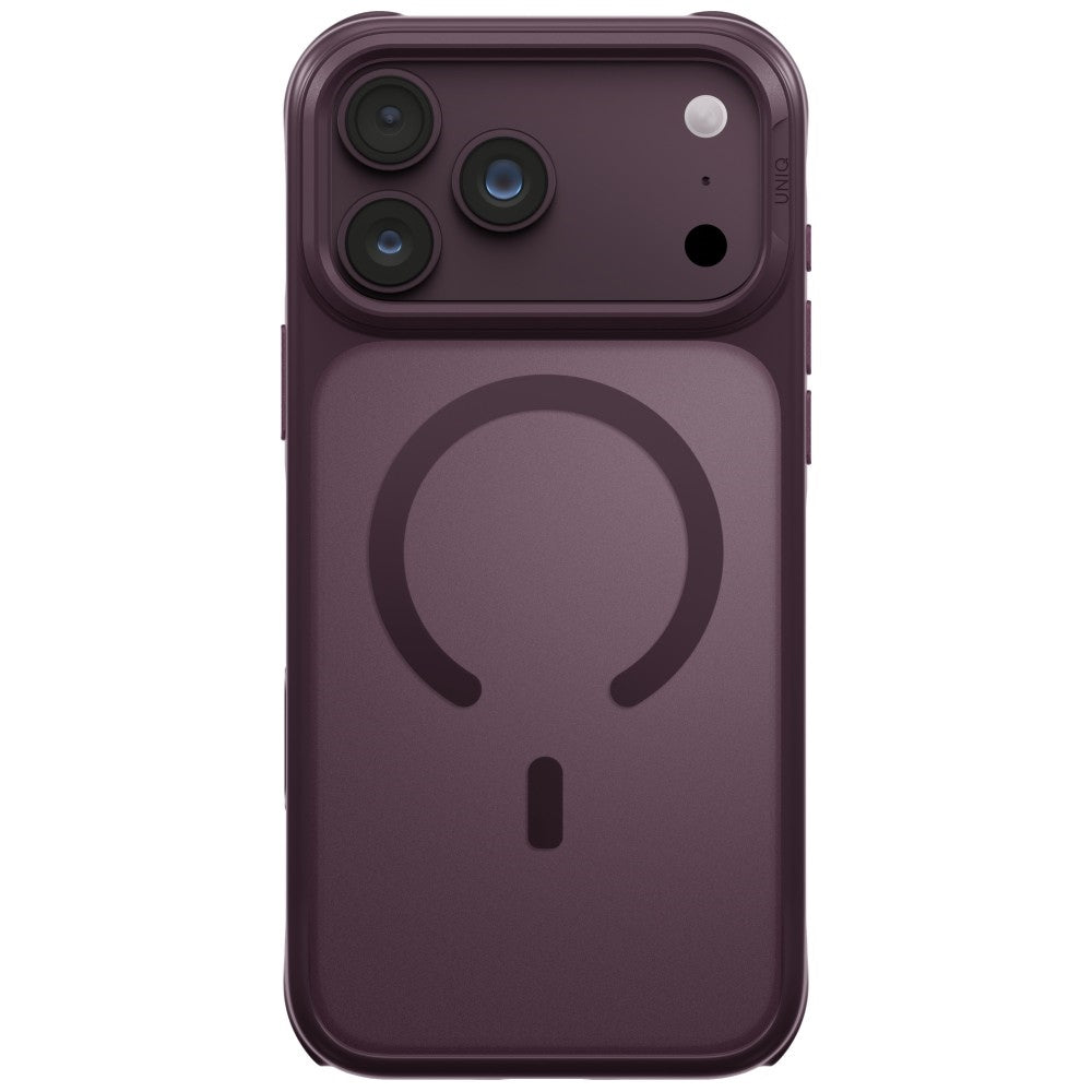 Uniq iPhone 18 Pro Max / iPhone 17 Pro Max - Σκληρή Θήκη με Πλαίσιο Σιλικόνης και MagSafe - Veren MagClick - Burgundy