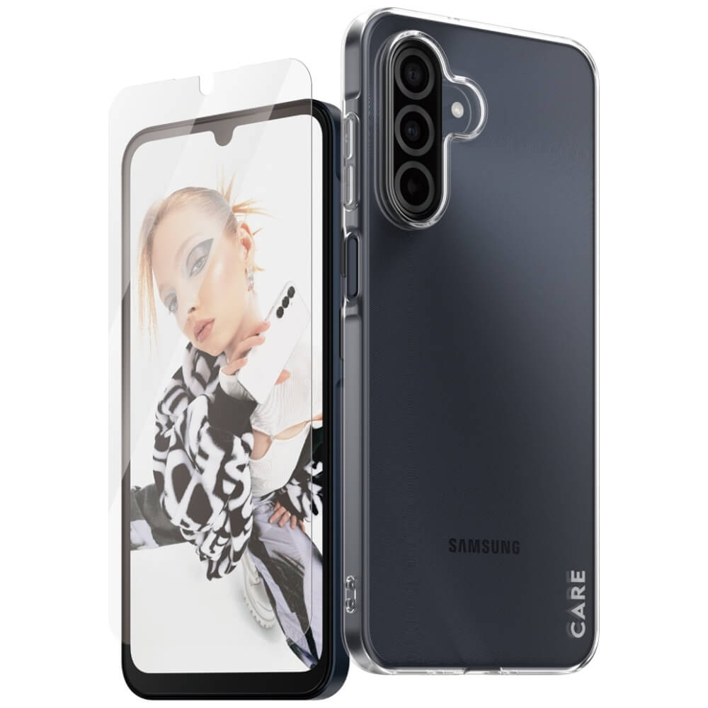 Care by PanzerGlass Samsung Galaxy A26 5G - Fashion 2in1 Σετ με 1 Αντιχαρακτικό Γυαλί Οθόνης και 1 Θήκη Σιλικόνης - Clear