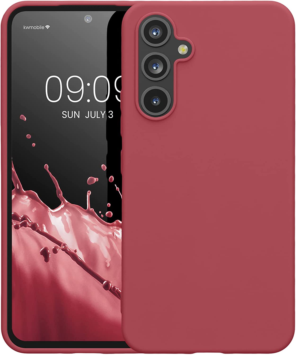 KW Samsung Galaxy A54 5G Θήκη Σιλικόνης TPU - Dark Rose - 60796.167