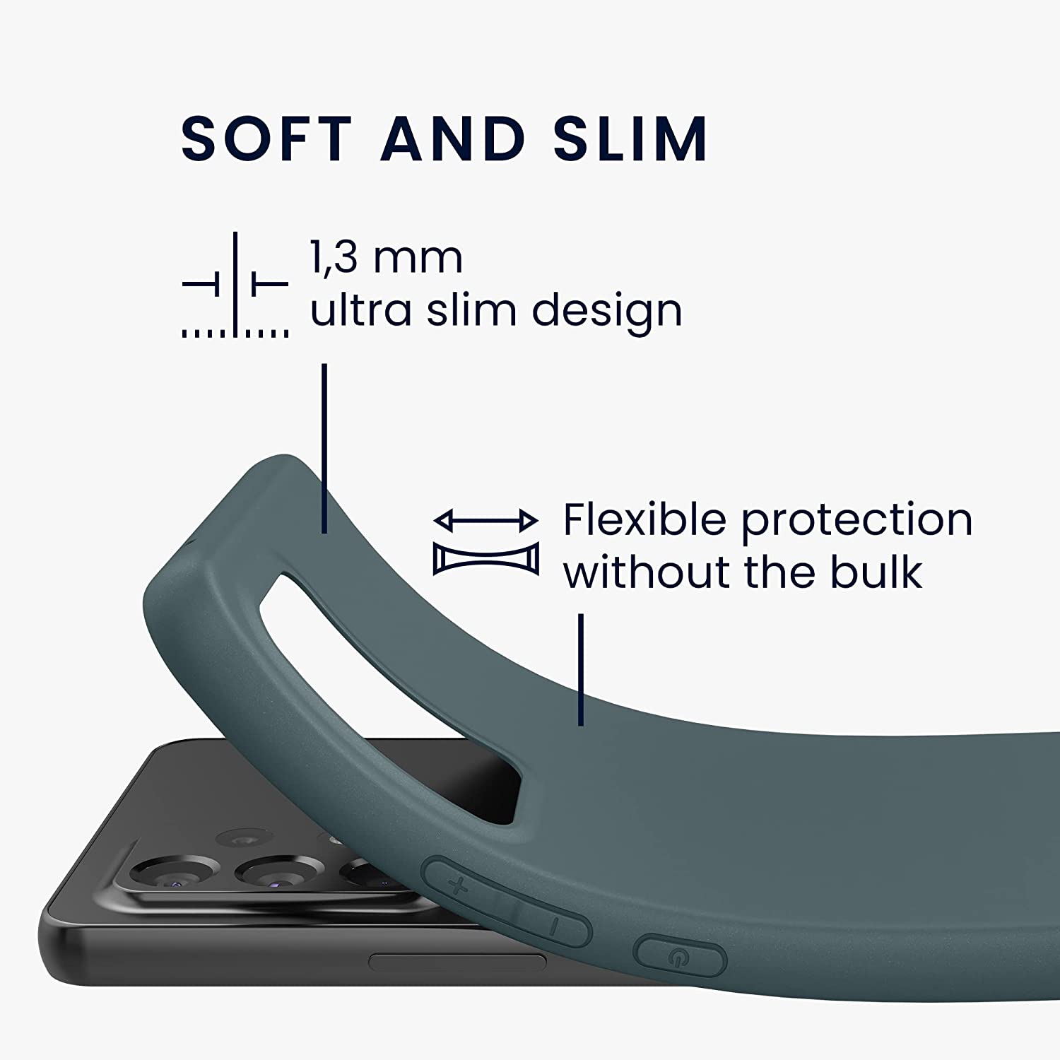 KW Samsung Galaxy A53 5G Θήκη Σιλικόνης TPU - Slate Gray - 57808.202