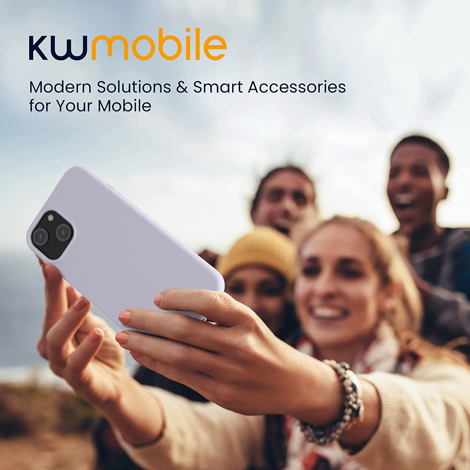 KW iPhone 14 Θήκη Σιλικόνης TPU - Light Lavender - 59071.139