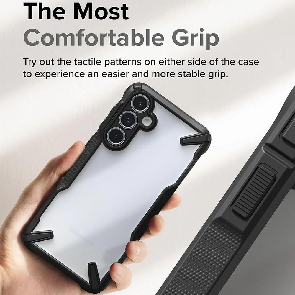 Ringke Samsung Galaxy A55 5G - Fusion X - Σκληρή Θήκη με Πλαίσιο Σιλικόνης - Black