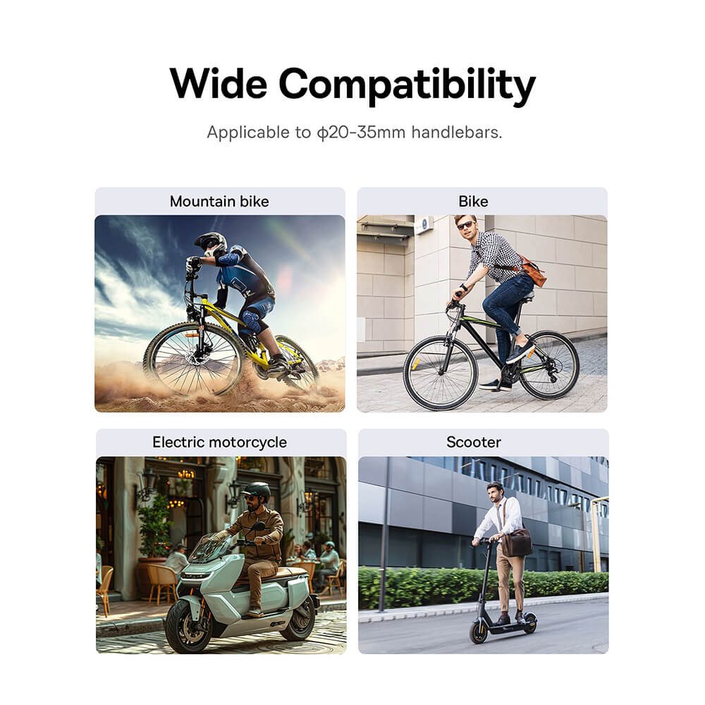 Baseus PrimeTrip Series - Universal Βάση Κινητού για Ποδήλατο - Cosmic Black