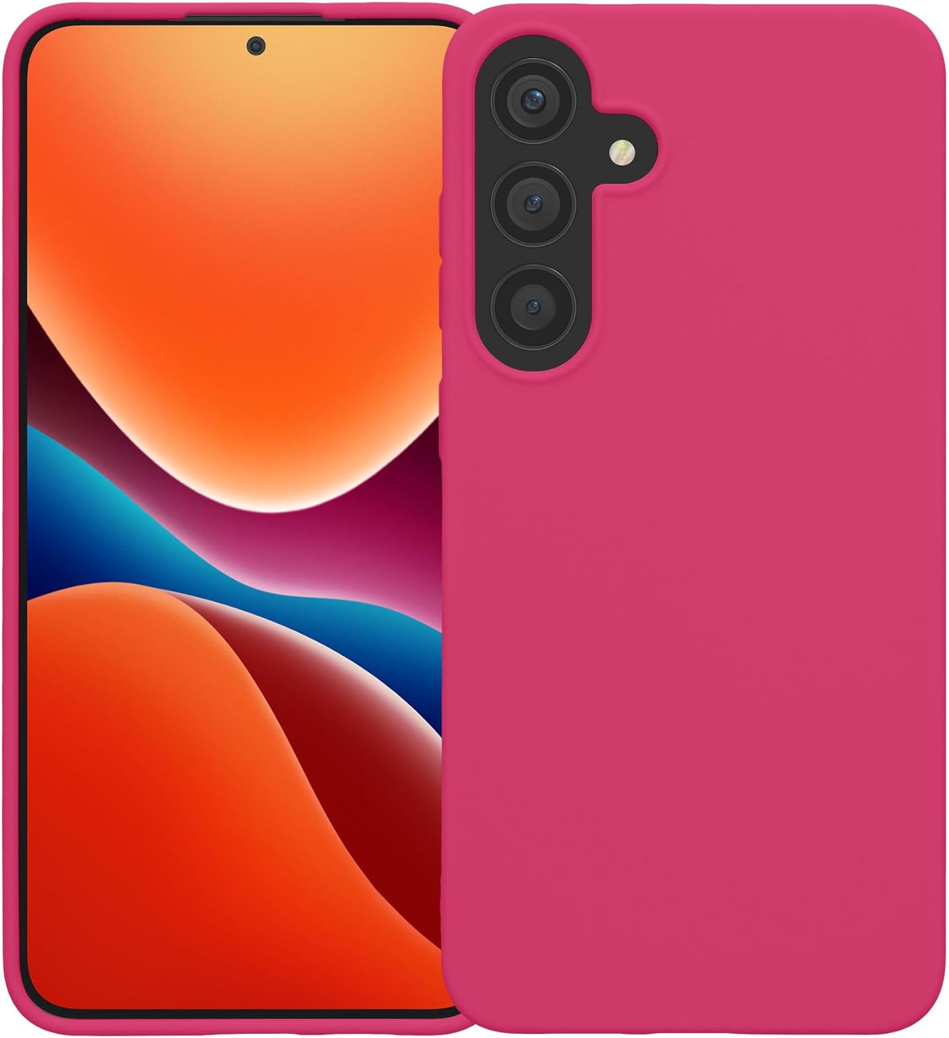 KW Samsung Galaxy S24+ Θήκη Σιλικόνης TPU - Neon Pink