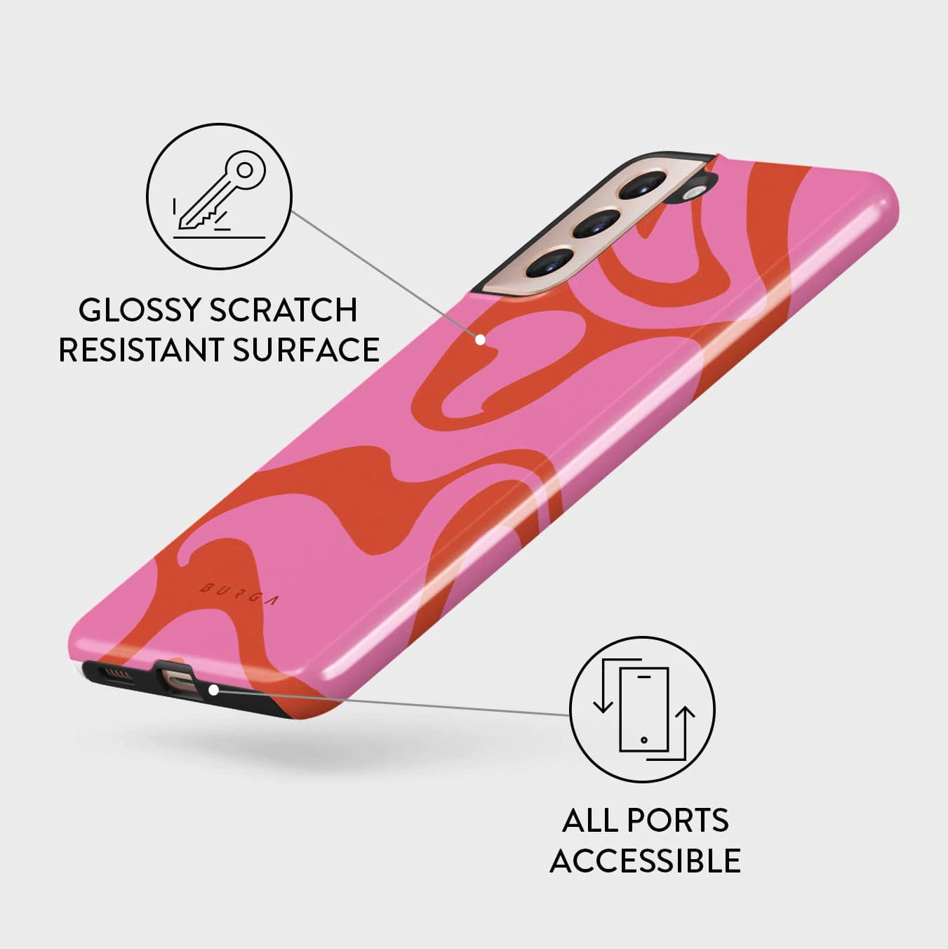 Burga Samsung Galaxy S22 Plus Fashion Tough Σκληρή Θήκη - Ride the Wave