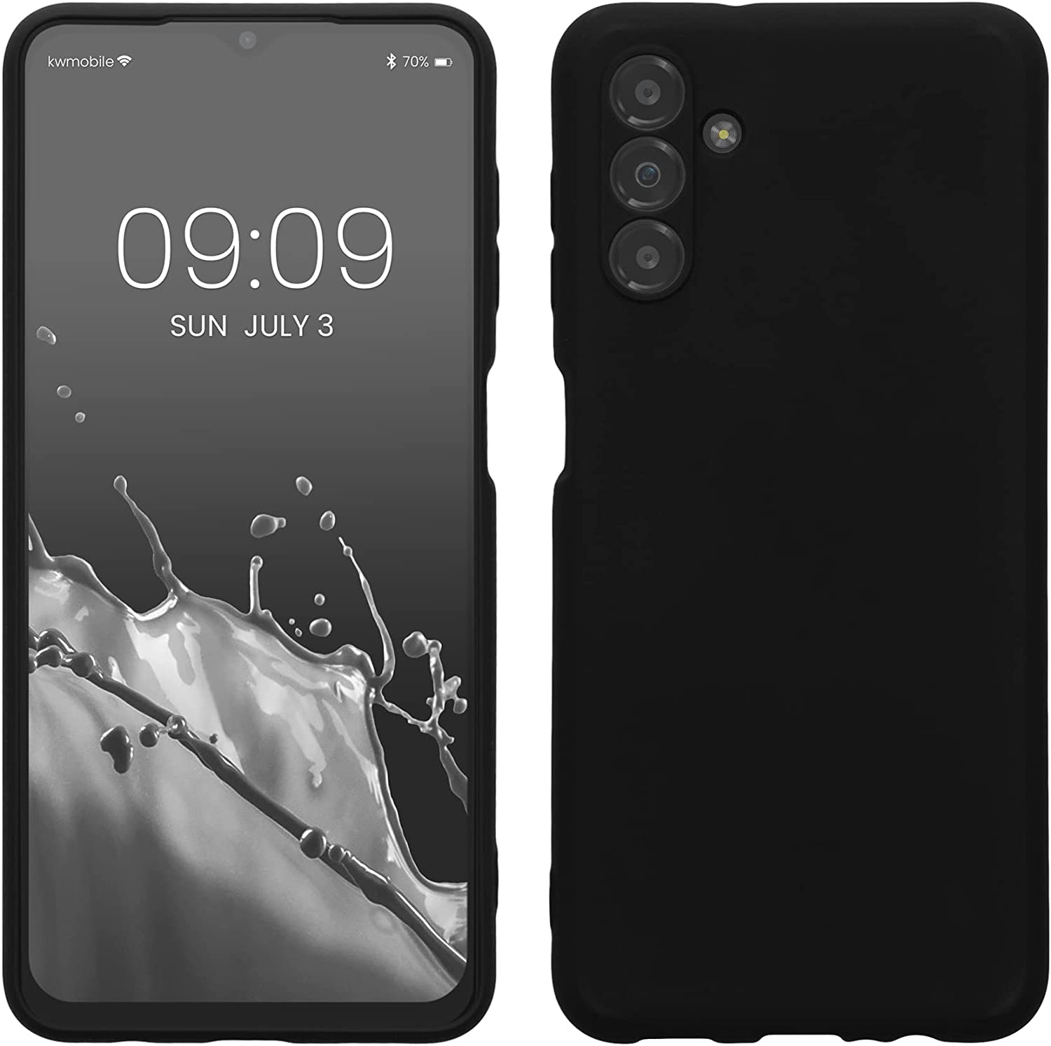 KW Samsung Galaxy A13 5G Θήκη Σιλικόνης Rubberized TPU - Black - 58039.01