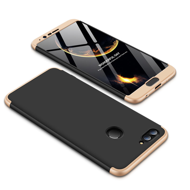 GKK Honor View 10 Θήκη 360 Full Body - Black / Gold