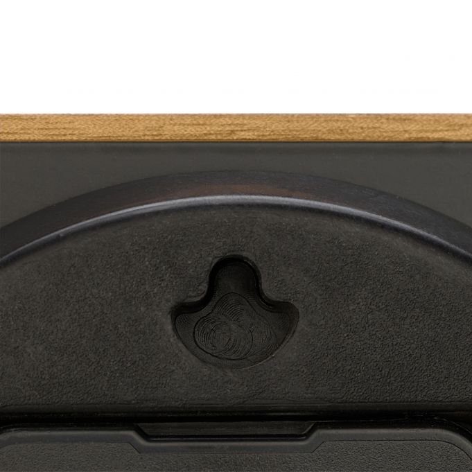 Relaxdays Ρολόι Τοίχου με Όψη Ξύλου - Brown / Black - 4052025342814