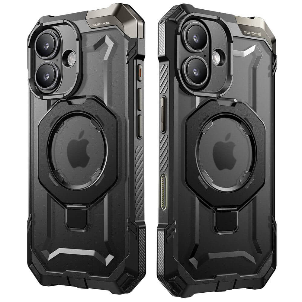 Supcase iPhone 16 Plus Unicorn Beetle Defender Σκληρή Θήκη με MagSafe και Stand - Black