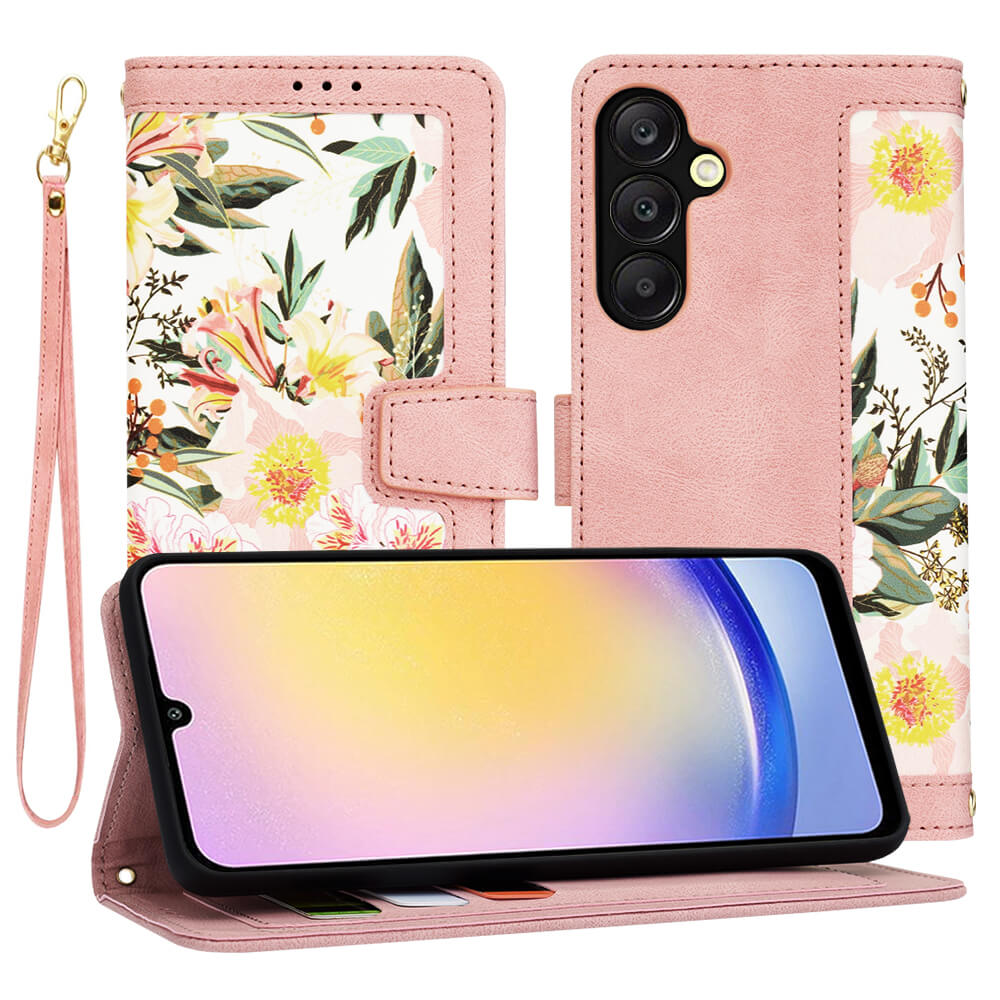 Techsuit Samsung Galaxy A25 5G - FlipCraft - Θήκη Πορτοφόλι από Δερματίνη - Sweetheart Pink