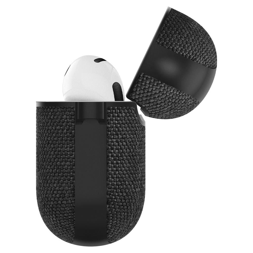 Spigen AirPods 3 Θήκη Urban Fit από Σιλικόνη και Ύφασμα - Black