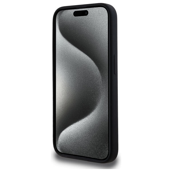 Karl Lagerfeld iPhone 15 Pro - Silicone Karl Head Print - Θήκη Σιλικόνης με MagSafe - Black - KLHMP15LSKHPPLK