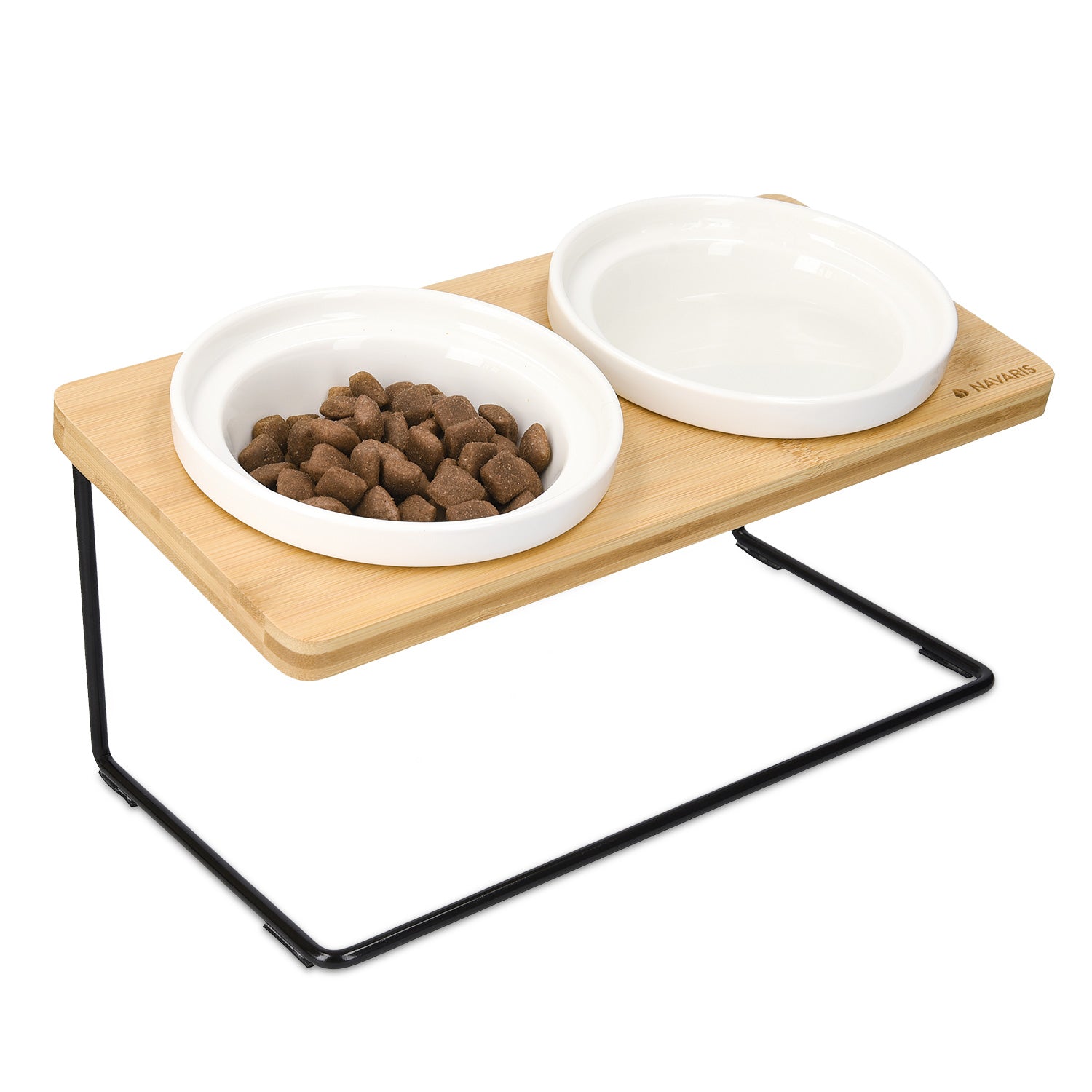Navaris Σετ με 2 Μπολ Φαγητού και Νερού από Μπαμπού για Κατοικίδια - 50533.01