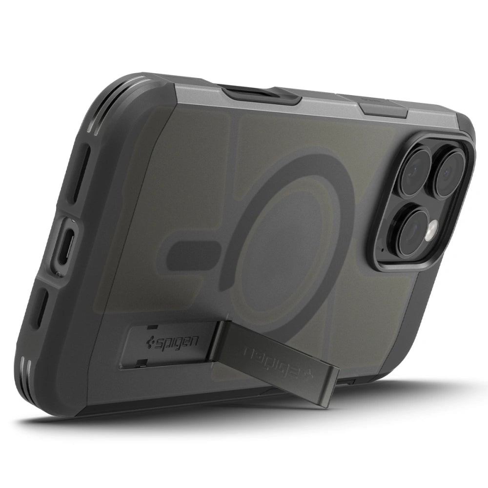 Spigen iPhone 16 Pro Tough Armor T Mag - Σκληρή Θήκη με MagSafe - Frost Black