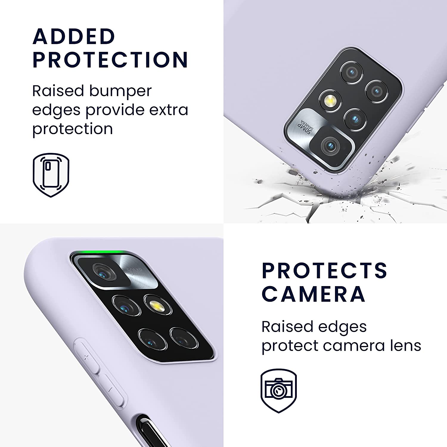 KW Xiaomi Redmi 10 Θήκη Σιλικόνης TPU - Pastel Lavender - 56147.139